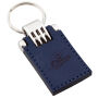 Sleutelhanger P02608, Leder, Blauw