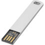 Metalen platte USB 2.0 - Metaal - 2GB