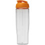 H2O Active® Tempo 700 ml sportfles met flipcapdeksel - Transparant/Oranje
