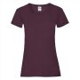 FOTL Lady-Fit Valueweight T, Burgundy, S