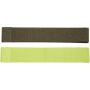 Grip 2-piece resistance band set - Lime/Forest green
