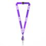 Polyester sublimatie lanyard met badge reel met metalen krimp Polyester sublimatie lanyard met badge reel met metalen krimp