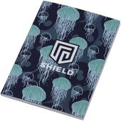 Austen novelle A6 notitieboek met zachte cover, 50 vellen - Blauw