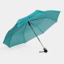 Stormvaste, automatisch te openen- en sluiten, uit 3 secties bestaande opvouwbare paraplu BORA turquoise