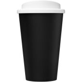 Americano® Eco 350 ml gerecyclede drinkbeker - Zwart/Wit Americano® Eco 350 ml gerecyclede drinkbeker - Zwart/Wit