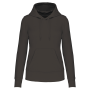 Ecologische damessweater met capuchon Dark Grey XS