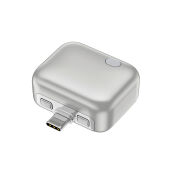 ChargeGuard RCS USB-C-adapter met autom. uitschakeling, zilver