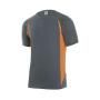 TWO-TONE TECHNICAL T-SHIRT, GREY/FLUO ORANGE, 3XL, VELILLA
