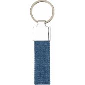 Denim sleutelhanger Enzi blauw