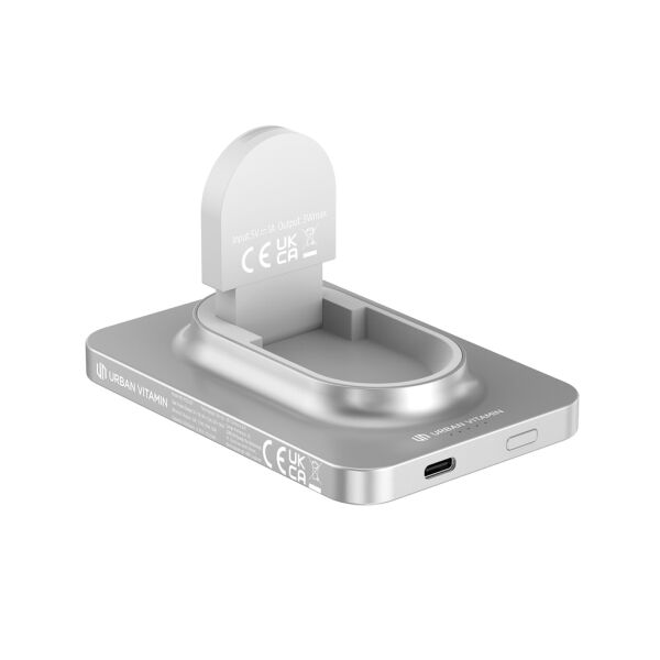 Urban Vitamin Malibu RCS aluminum 2 in 1 5000 mAh powerbank, zilver Urban Vitamin Malibu RCS aluminum 2 in 1 5000 mAh powerbank, zilver
