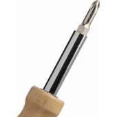 Rubberhout schroevendraaierset Leni bruin