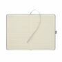 CORDI NOTE - A5 RPET corduroy notitieboek - Grijs