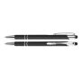 Aluminium touch-stylus balpen Limoges Zwart - Blauwe inkt