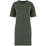 Ecologische verwassen T-shirtjurk Washed Organic Khaki XS Ecologische verwassen T-shirtjurk Washed Organic Khaki XS