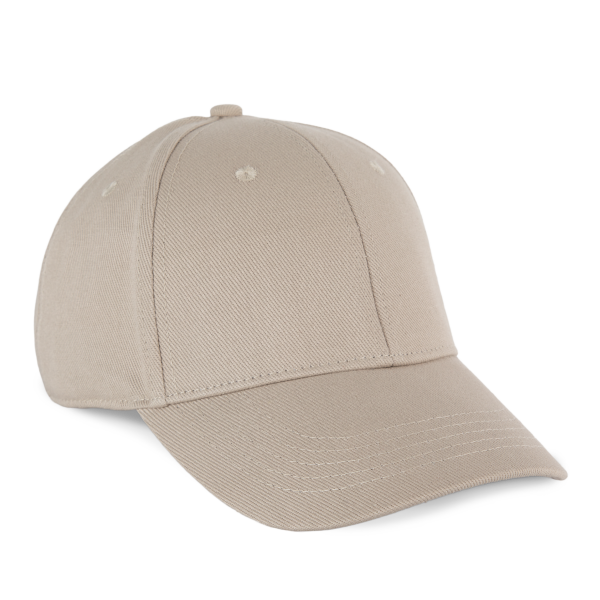 Biologisch katoenen pet met 6 panelen - K-up Gold Label Beige One Size Biologisch katoenen pet met 6 panelen - K-up Gold Label Beige One Size