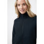 IQONIQ Talung gerecycled polyester fleece jas met rits, zwart (L)