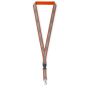 Afneembare polyester keycord met reflecterende overlay