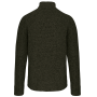 Heather herenvest met rits Dark Khaki Melange 4XL