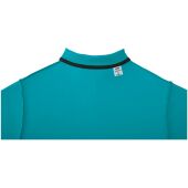 Helios herenpolo met korte mouwen - Aqua - 3XL