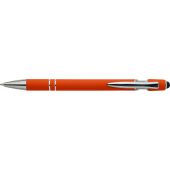 Recyclede aluminium balpen Primo oranje