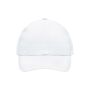 6 Panel Cap Heavy Cotton white one size