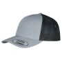 RETRO TRUCKER CAP, HEATHER / BLACK, One size, FLEXFIT