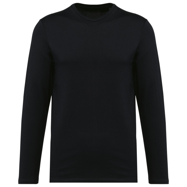 Supima® heren-T-shirt ronde hals lange mouwen Supima® heren-T-shirt ronde hals lange mouwen