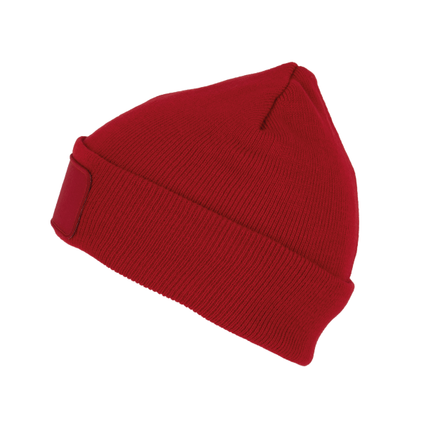 Bonnet avec patch et doublure Thinsulate™ Red One Size Bonnet avec patch et doublure Thinsulate™ Red One Size
