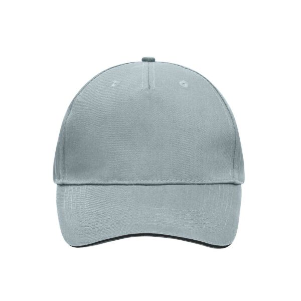 5 Panel Sandwich Cap light grey/black one size 5 Panel Sandwich Cap light grey/black one size