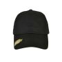 RECYCLED POLYESTER DAD CAP, BLACK, One size, FLEXFIT