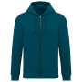Ecologisch uniseks sweatvest met capuchon Peacock Green 4XL