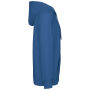 Gerecycled sweater met rits en capuchon uniseks Light Royal Blue XS
