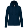 Damessweater met rits en capuchon Navy XS