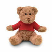 JOHNNY T - Teddybeer met T-shirt - Rood