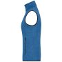 Ladies' Knitted Fleece Vest royal melange/red S Ladies' Knitted Fleece Vest royal melange/red S