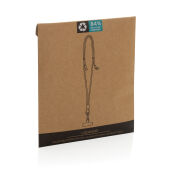 LoopAmp RCS rPET verstelbaar telefoonkoord met 60W kabel, zwart