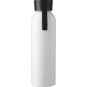 Gerecycled aluminium fles (650 ml) Ariana zwart