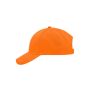Brushed 6 Panel Cap orange