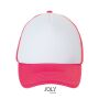 Bubble Cap white/neon coral one size