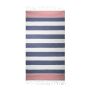 Hamam Marine Towel, 100% cotton, 100 x 180 cm. Navy/Red