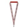 Polyester keycord met reflecterende overlay Polyester keycord met reflecterende overlay