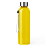 ALFE Drinkfles gekleurd glas, inhoud 500ml - geel