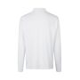 PRO Wear poloshirt met lange mouw | drukknoop - Wit, 6XL