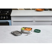 Black+Blum RVS Lunchbox Groot, olijfgroen