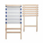 MARINERO - Opvouwbare houten strandstoel - Wit/blauw