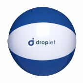 BeachBall Ø 27 cm strandbal - wit/donkerblauw