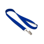 Gerecycled polyester (rPET) zeefdruk-keycord met bulldogclip