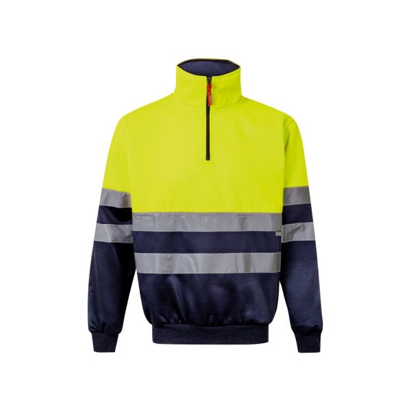 VL THOR LARGE. Tweekleurig sweatshirt (300g/m²) van polyester fleece (100%)