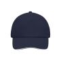 5 Panel Sandwich Cap navy/white