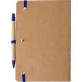 Gerecycled kartonnen notitieboekje (A5) Theodore zwart